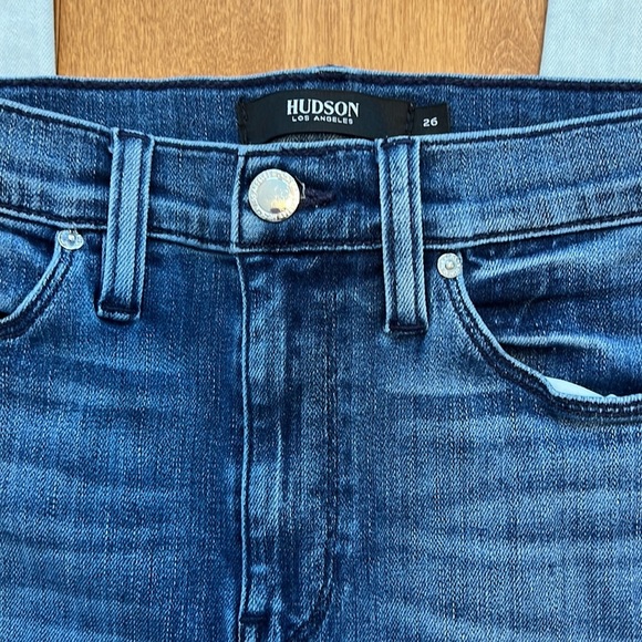 Hudson Skinny Jeans Size 26 High Rise 2 Toned - Picture 4 of 7